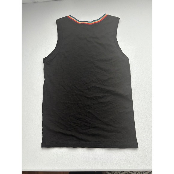 Goldie Tank Top Rainbow Trim Pima Cotton Sleeveless Casual XS - Picture 4 of 5
